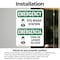 Signmission Eye Wash Station Bilingual, 5 in W x Rectangle, Vinyl Decal OS-2PACK-EM-D-57-L-10317 - alternate 6